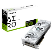 GIGABYTE Video Card NVIDIA GeForce RTX 5070 AERO OC 12G (12GB GDDR7/192bit, PCI-E 5.0, Recommended P