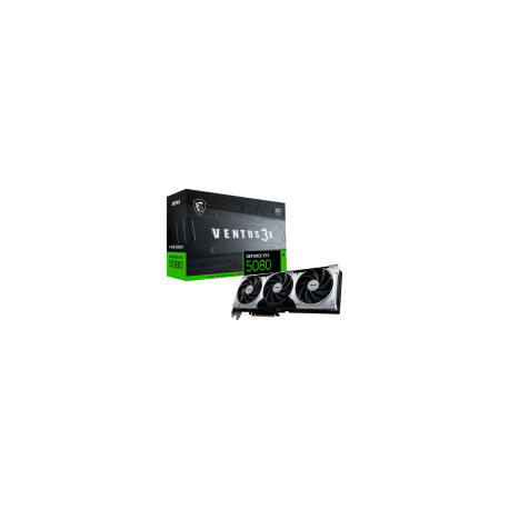 MSI Video Card Nvidia RTX 5080 16G VENTUS 3X OC PLUS (16GB GDDR7/256bit, PCI-E Gen5, 3x DP 2.1, 1x H