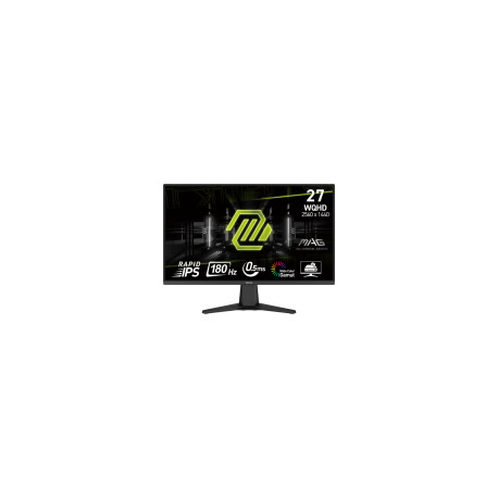 MSI MAG 275QF, 27", Rapid IPS, 2560x1440 (WQHD), 300 NITS, 180Hz, 0.5ms (GtG, Min.), Adaptive-Sync,