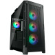 COUGAR AIRFACE PRO RGB PC Case, Mid Tower, Black