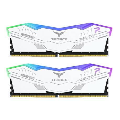 RAM TeamGroup T-Force Delta DIMM 32GB Dual-Kit DDR5-6000 CL30 - RGB White