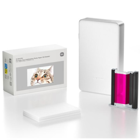 Xiaomi Portable Dye-Sublimation Photo Paper (20 Sheets)
