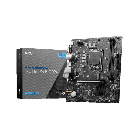 MSI MB H610M-E DDR4, S.1700, 2xDDR4/3200, PCIe 4.0, G-LAN, VGA/HDMI, mATX