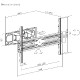 BIT FORCE izvlačno-okretni nosač za 13“- 80“ TV, do 40kg (SHIELD WM-80-FM)