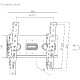 BIT FORCE nagibni zidni nosač za 13“- 43" TV, do 45kg (BUFFER WM-43-T)
