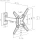 BIT FORCE nagibno-okretni nosač za 13“- 43“ TV, do 20kg (SHIELD WM-43-FM)
