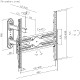 BIT FORCE nagibno-okretni nosač za 13“- 65“ TV s ručkom, do 35kg (SHIELD WMH-65-FM)