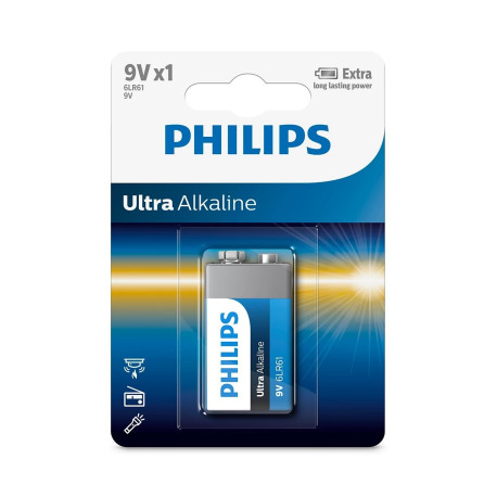 Philips baterija 6LR61E1B, 9V