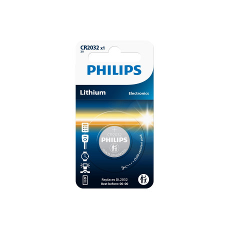 Philips baterija CR2032, 3V, 1 komad
