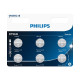 Philips baterija CR2032P6, 3V, 6 komada