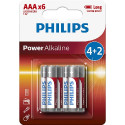 Philips baterije AAA, 4+2 komada