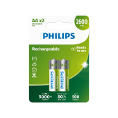 Philips punjive baterije AA, 2 komada, 2600 mAh
