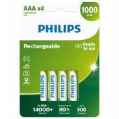 Philips punjive baterije AAA, 4 komada, 1000 mAh