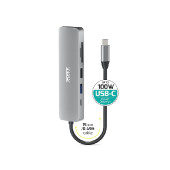 Port docking 1X4K USB-C 5 devices 100W