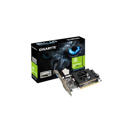 GIGABYTE Video Card NVIDIA GeForce GT 710 2GL (2GB DDR3/64bit, PCI-E 2.0, Recommended PSU 300W, HDMI
