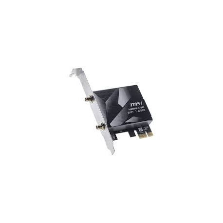 MSI HERALD BE9400 WiFi 7 PCIe Card, 2.4GHz, 5GHz, 6GHz, BT 5.4, WPA-PSK, WPA2-PSK / Enterprise, WPA3