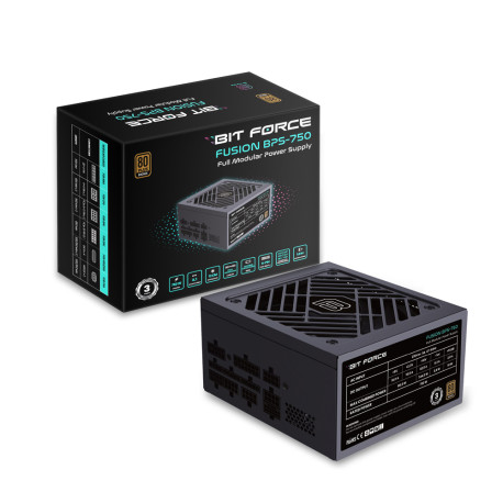 BIT FORCE napajanje 750W 80+ BRONZE FUSION BPS-750 modularno, ATX 3.1, PCI-E 5.1