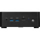 Mini desktop MSI Cubi NUC 1MG-014BEU barebone Core 3 / Wi-Fi 6E + BT / 2x2.5Gbps (black)
