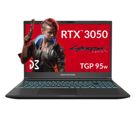 Dream Machines RG3050-15EU50/ Core i5-13500H/16GB/500GB M.2 SSD/15.6" FHD WVA 144Hz/RTX3050 4GB/Wi-Fi 6/Multi-Color Kb/3 Cell