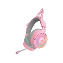Slušalke Razer Kraken Kitty V3 Pro Quartz, roza
