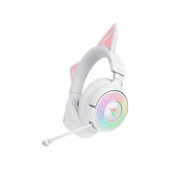 Slušalke Razer Kraken Kitty V3 Pro, bele