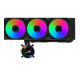 Komplet za tekočinsko hlajenje AIO Liquid Cooler Lian Li HydroShift II LCD-C 360CL, črn