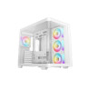 Računalniško ohišje DeepCool CG530U 4F WH, ATX, Midi-Tower, ARGB, ukrivljeno steklo, belo