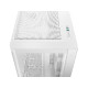 Računalniško ohišje DeepCool CG530U 4F WH, ATX, Midi-Tower, ARGB, ukrivljeno steklo, belo