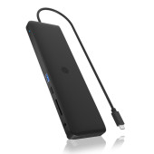 ICY BOX IB-DK2116-C Spajanje USB 3.2 Gen 2 (3.1 Gen 2) Type-C Crno