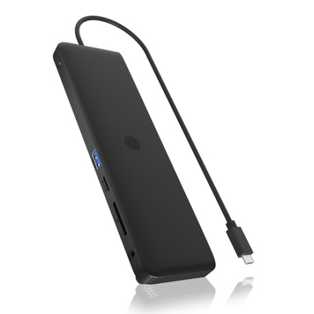 ICY BOX IB-DK2116-C Spajanje USB 3.2 Gen 2 (3.1 Gen 2) Type-C Crno