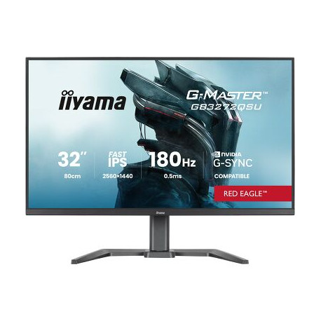 IIYAMA 32" GB3272QSU-B1 QHD (2560×1440) IPS 16:9, 180Hz, 400 cd/m2, 1000:1, 0.5ms, 2×HDMI/DP, 4×USB, HAS, zvučnici