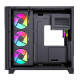 Bit Force CUBE ARGB-TGC-PWM4 Gaming Midi Tower ATX kućište bez napajanja, crno