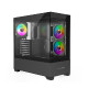 Bit Force SPARK ARGB-TG3 Midi Tower ARGB Gaming PC ATX kućište bez napajanja, crno