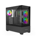 Bit Force SPARK ARGB-TG3 Midi Tower ARGB Gaming PC ATX kućište bez napajanja, crno