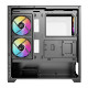 Bit Force SPARK ARGB-TG3 Midi Tower ARGB Gaming PC ATX kućište bez napajanja, crno