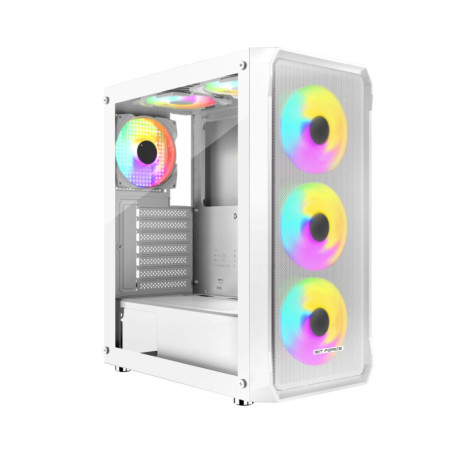 Bit Force SWAN ARGB-4 Gaming Midi Tower ATX kućište bez napajanja, bijelo