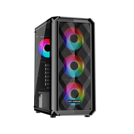 Bit Force PALADIN CF-4 Gaming Midi Tower ATX kućište bez napajanja, crno
