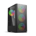 Bit Force ORION CF-4 Midi Tower RGB Gaming PC ATX kućište bez napajanja, crno