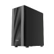 Bit Force GHOST TG-1  Mid Tower ATX kućište bez napajanja, crno