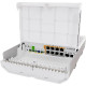 Mikrotik netPower Lite 8P CSS610-8P-2S+OUT, 8×1G PoE-out, 802.3af/at, 2×SFP+ 10G, SwOS, desktop kućište, PSU