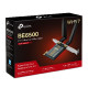 TP-Link BE6500 Archer TBE400E bežični Tri-Band Wi-Fi 7, BT5.4 PCI-E adapter, 2880Mbps/2880Mbps/688Mbps (2.4GHz/5GHz/6GHz), ML