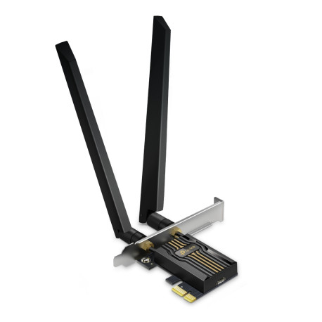 TP-Link BE9300 Archer TBE552E bežični Tri-Band Wi-Fi 7, BT5.4 PCI-E adapter, 5760Mbps/2880Mbps/688Mbps (2.4GHz/5GHz/6GHz), ML