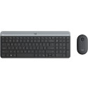 Logitech MK470 Slim bežična tipkovnica+miš, USB, crna (920-009264)