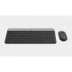 Logitech MK470 Slim bežična tipkovnica+miš, USB, crna (920-009264)