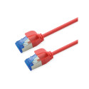 Roline  S/FTP (PiMF) Data Center mrežni kabel, Cat.6A (Class EA), slim, LSOH, tangle free, 2.0m, crveni