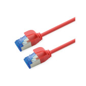 Roline  S/FTP (PiMF) Data Center mrežni kabel, Cat.6A (Class EA), slim, LSOH, tangle free, 5.0m, crveni