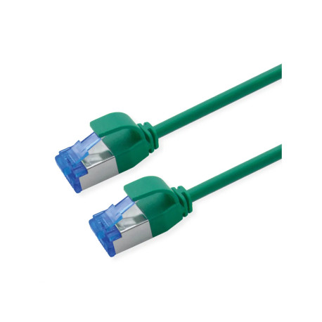 Roline  S/FTP (PiMF) Data Center mrežni kabel, Cat.6A (Class EA), slim, LSOH, tangle free, 7.0m, zeleni
