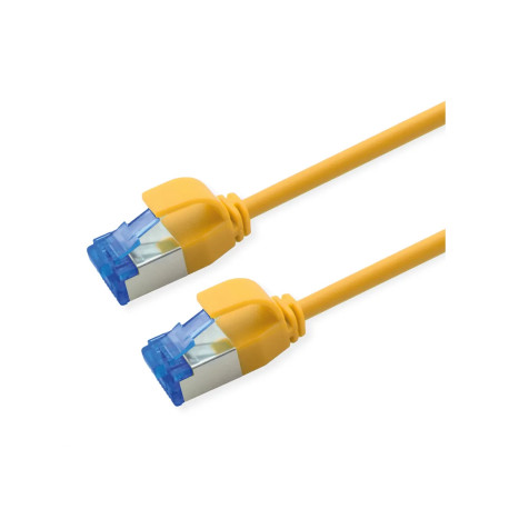 Roline  S/FTP (PiMF) Data Center mrežni kabel, Cat.6A (Class EA), slim, LSOH, tangle free, 7.0m, žuti