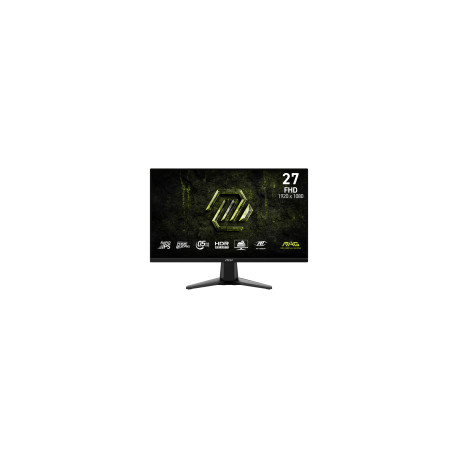 MSI MAG 275QF, 27", Rapid IPS, 1920x1080 (FullHD), 300 NITS, 200Hz, 0.5ms, Adaptive-Sync, 1x DP 1.2a