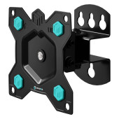 ONKRON Full Motion Roto TV Wall Mount for 10 to 35-inch Flat Panel TVs Digital Panels 20 kg, Black